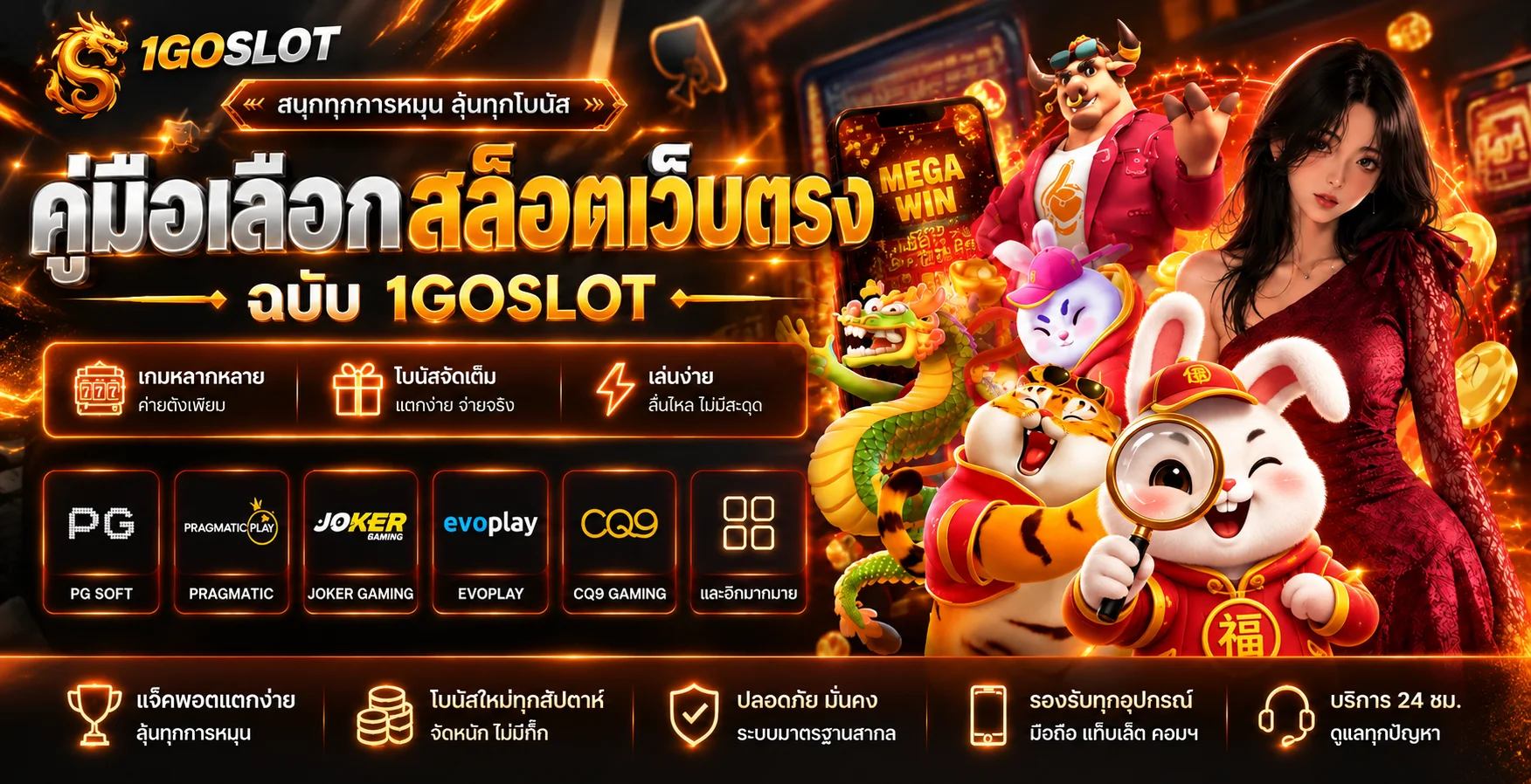 1GOSLOT คู่มือเลือกสล็อตเว็บตรง ดู RTP และ PG Soft